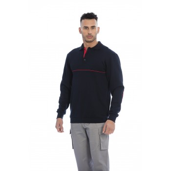 Sweat-polo homem em malha...